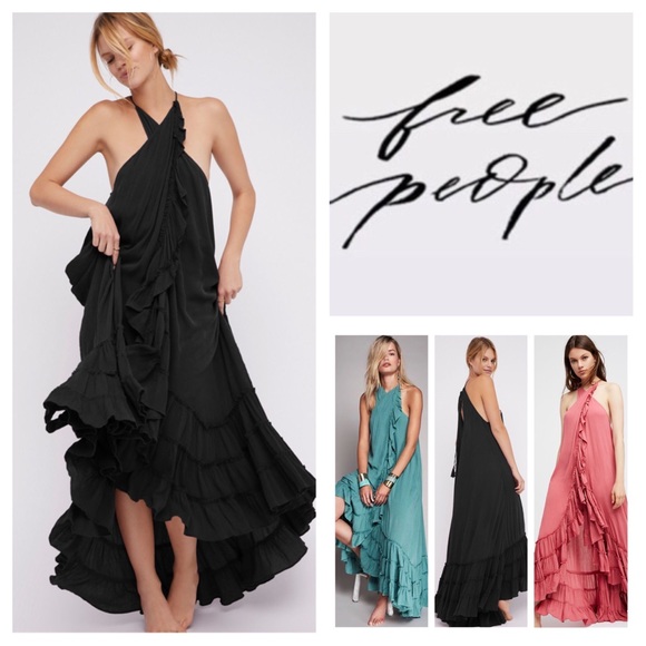 wrap around maxi dress